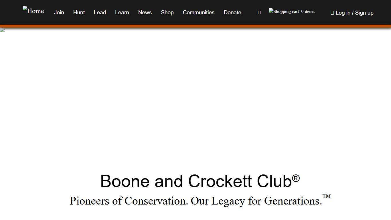 Home Page Boone and Crockett Club